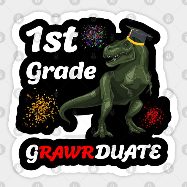 1st grade grawrduate Sticker by Design stars 5